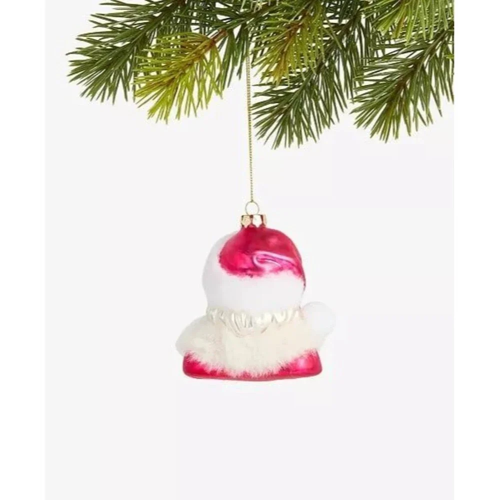 Macy’s Holiday Lane Merry Magic Pink Heart Sunglasses Santa Ornament